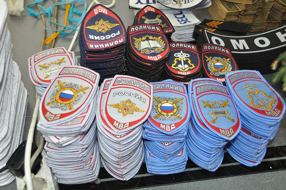 Партия вышитых шевронов